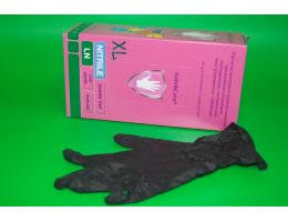 Перчатки нитриловые "XL" черные 100 шт/уп, 10 упак/кор
