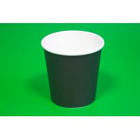 Одноразовый Стакан ЧЁРНЫЙ бумажный для кофе 100 мл, д=62 мм, 50 шт/уп, 3000 шт/кор