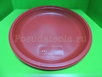 Тарелка пластиковая одноразовая ПС Д=210 красная Диапазон 100 шт/уп, 1200 шт/кор.