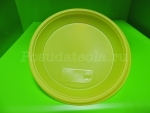 Тарелка ПС Д= 170  желтая Диапазон 100 шт/упак, 1600 шт/кор.