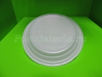 Тарелка пластиковая одноразовая ПС Д=170 белая ИДЕАЛ 100 шт/уп, 2700 шт/кор.